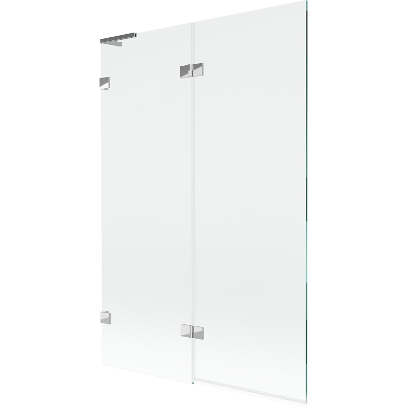 Mexen Lunar L 2-krilni lijevi zaslon za tuš 120 x 150 cm, proziran, krom - 897L-120-100-01-00-L