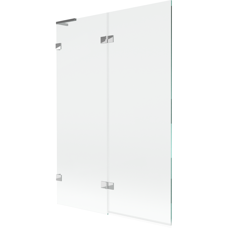 Mexen Lunar L bath screen 2-panel left 120 x 150 cm, transparent, chrome - 897L-120-100-01-00-L