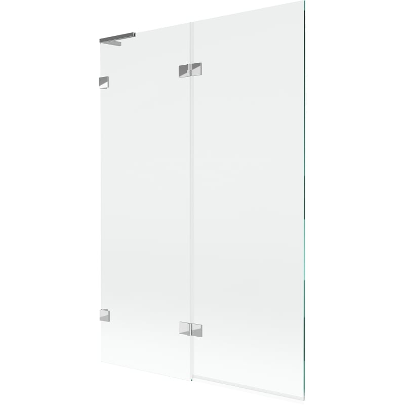 Mexen Lunar L vanninäidik, 2-osaline, vasak, 120 x 150 cm, läbipaistev, kroom - 897L-120-100-01-00-L