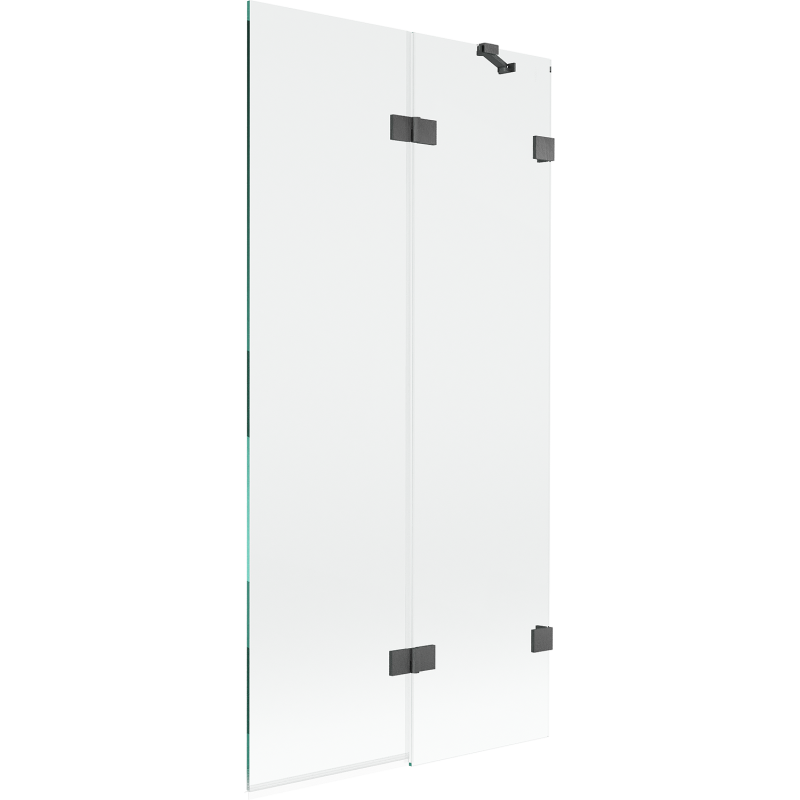 Mexen Lunar Duschwand 2-flügelig rechts 90 x 150 cm, transparent, gun gray gebürstet - 897-090-100-66-00-P