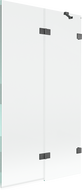 Mexen Lunar paroi de baignoire à 2 volets droite 100 x 150 cm, transparent, gris canon brossé - 897-100-100-66-00-P