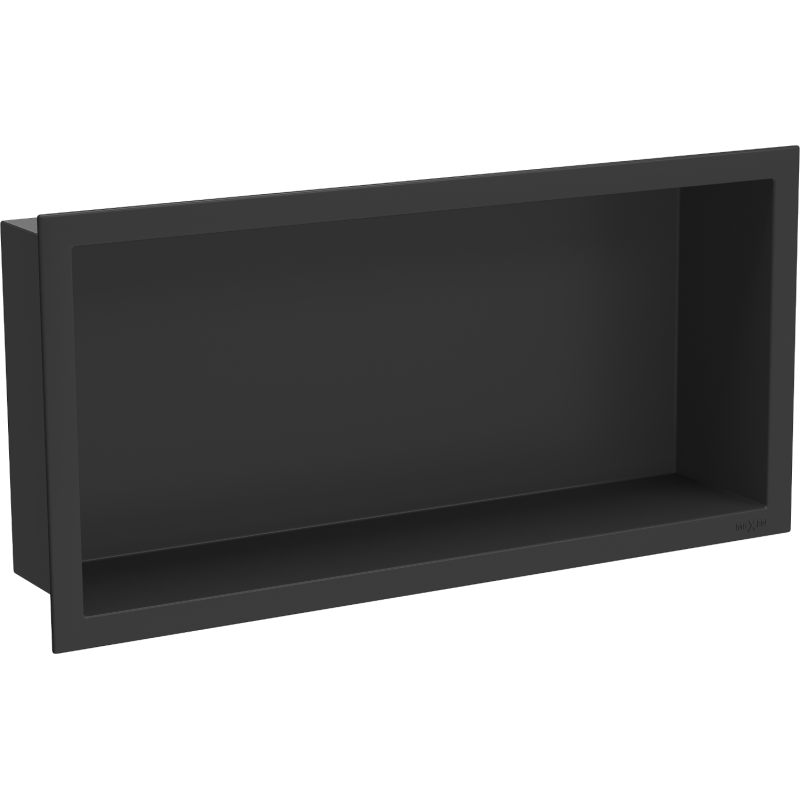 Mexen X-Wall-R Nischenablage mit Flansch 45 x 20 cm, schwarz - 1970452010