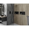 Mexen X-Wall-R Wandnische mit Rand 45 x 20 cm, schwarz - 1970452010