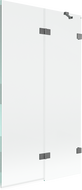 Mexen Lunar 2-spārnu vannas ekrāns, labais 100 x 150 cm, caurspīdīgs, tumši pelēks - 897-100-100-95-00-P
