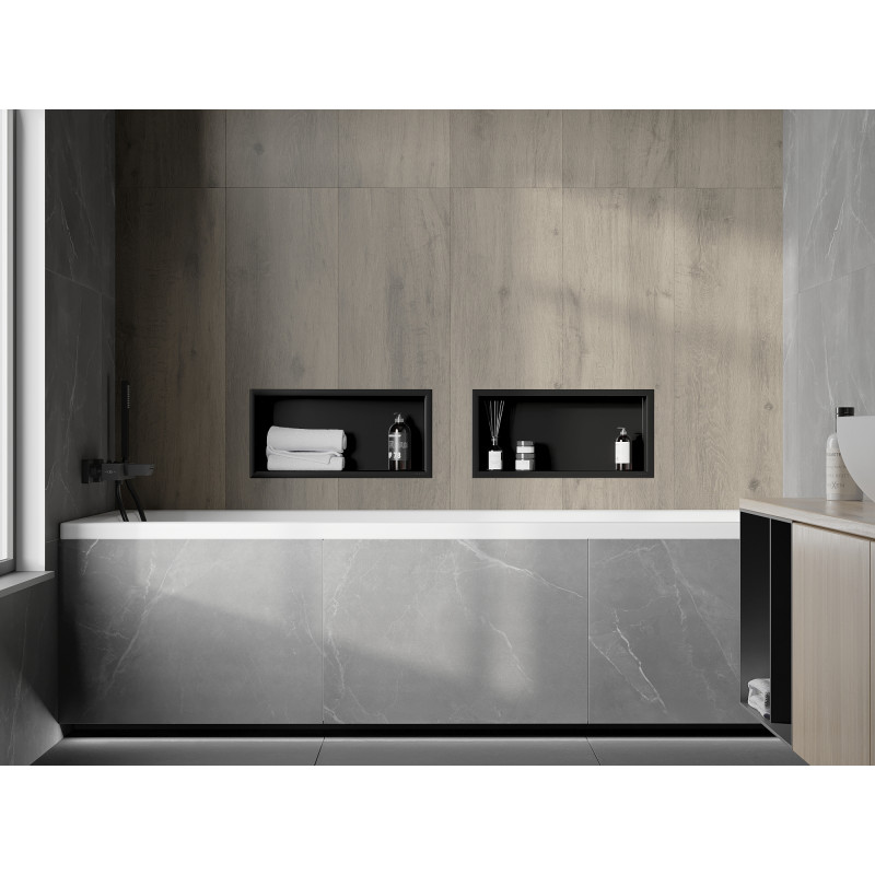Mexen X-Wall-R estante empotrado con brida 45 x 20 cm, negro - 1970452010