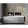 Mexen X-Wall-R nis nisplank met flens 45 x 20 cm, zwart - 1970452010