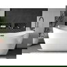 Mexen X-Wall-R inbouwnis plank met flens 45 x 20 cm, zwart - 1970452010