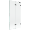 Mexen Lunar L parawan nawannowy 2-skrzydłowy prawy 90 x 150 cm, transparent, gun metal - 897L-090-100-95-00-P