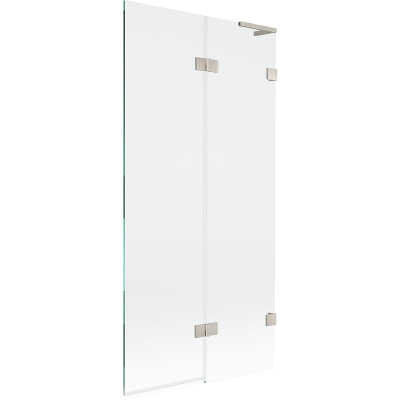 Mexen Lunar L 2-wing bathtub screen, right 90 x 150 cm, transparent, brushed nickel - 897L-090-100-97-00-P