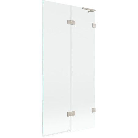 Mexen Lunar L 2-wing bathtub screen, right 90 x 150 cm, transparent, brushed nickel - 897L-090-100-97-00-P