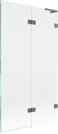 Mexen Lunar L duschvägg tvådelad höger 100 x 150 cm, transparent, gun metal - 897L-100-100-95-00-P