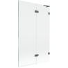 Mexen Lunar L parawan nawannowy 2-skrzydłowy prawy 110 x 150 cm, transparent, gun metal - 897L-110-100-95-00-P