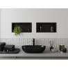 Mexen X-Wall-R Nischenablage mit Flansch 45 x 20 cm, schwarz - 1970452010