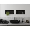 Mexen X-Wall-R Wandnische mit Rand 45 x 20 cm, schwarz - 1970452010