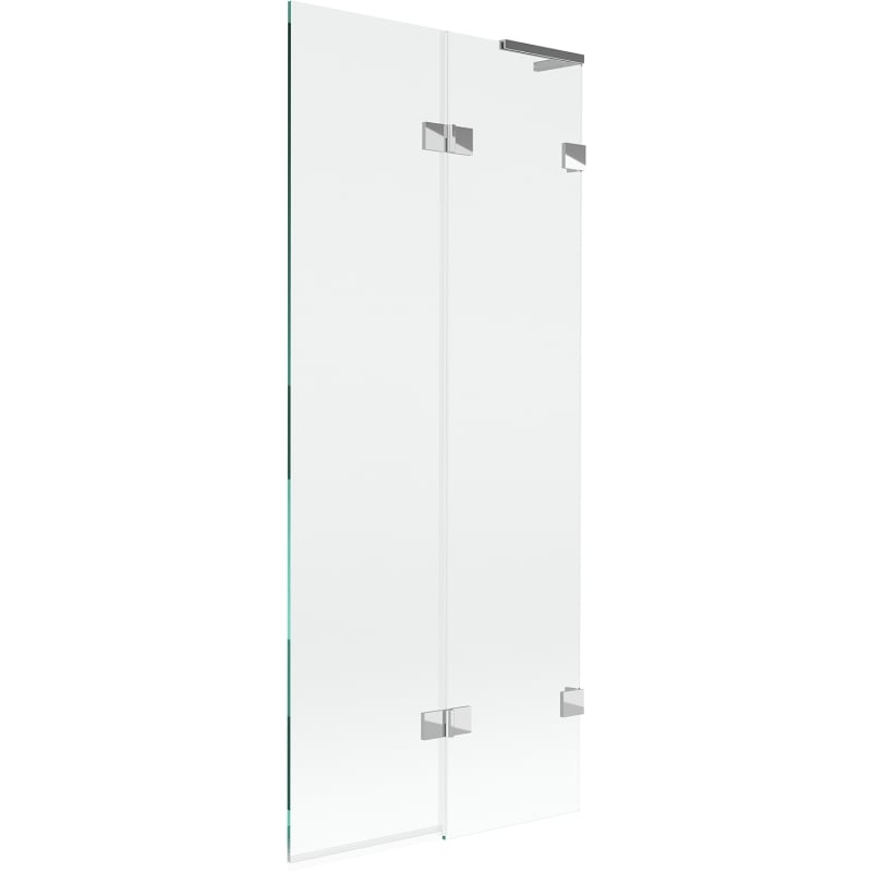 Mexen Lunar L paravan za kadu s 2 krila desni 80 x 150 cm, proziran, krom - 897L-080-100-01-00-P