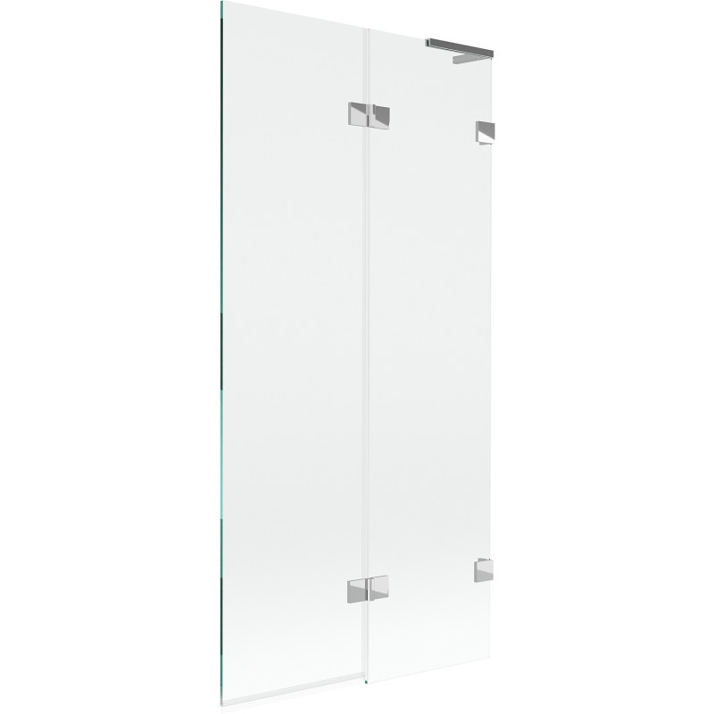 Mexen Lunar L dvoslojna paravana za tuš 90 x 150 cm, prozirna, krom - 897L-090-100-01-00-P
