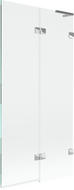 Mexen Lunar L 2-panel right bath screen 90 x 150 cm, transparent, chrome - 897L-090-100-01-00-P