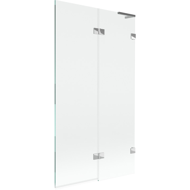 Mexen Lunar L vannisein parema 2-uksega 100 x 150 cm, läbipaistev, kroom - 897L-100-100-01-00-P