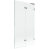 Mexen Lunar L vannisein parema 2-uksega 100 x 150 cm, läbipaistev, kroom - 897L-100-100-01-00-P