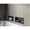 Mexen X-Wall-R Wandnische mit Rand 45 x 20 cm, schwarz - 1970452010