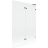 Mexen Lunar L paravan za kadu 2-krilni desni 120 x 150 cm, proziran, krom - 897L-120-100-01-00-P