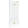 Mexen Lunar L parawan nawannowy 2-skrzydłowy prawy 80 x 150 cm, transparent, złoty szczotkowany - 897L-080-100-55-00-P