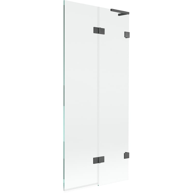 Mexen Lunar L vannilöögi ekraan 2-osaline parempoolne 80 x 150 cm, läbipaistev, harjatud gun gray - 897L-080-100-66-00-P