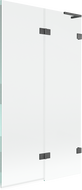 Mexen Lunar L paroi de baignoire à 2 battants droite 100 x 150 cm, transparent, gris canon brossé - 897L-100-100-66-00-P