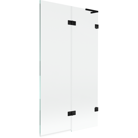 Mexen Lunar L 2-pane shower screen right 100 x 150 cm, transparent, black - 897L-100-100-70-00-P