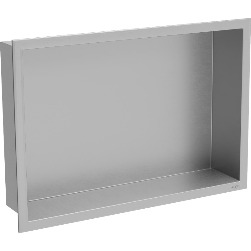 Mexen X-Wall-R estante empotrado con borde 45 x 30 cm, inox - 1910453010