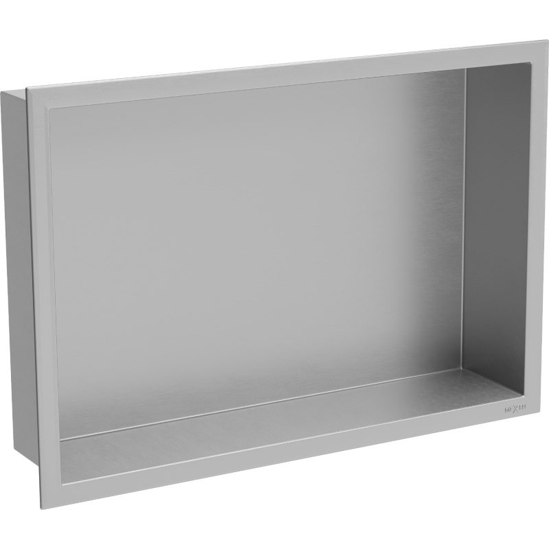 Mexen X-Wall-R Nischenregal mit Flansch 45 x 30 cm, Inox - 1910453010
