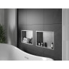 Mexen X-Wall-R nis legplank met kraag 45 x 30 cm, inox - 1910453010