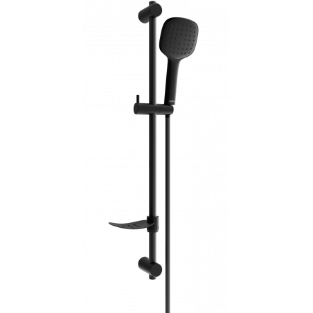 Mexen DF33 black sliding shower set - 785334582-70