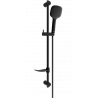 Mexen DF33 black sliding shower set - 785334582-70