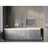 Mexen X-Wall-R étagère encastrée avec collerette 45 x 30 cm, inox - 1910453010