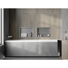 Mexen X-Wall-R nis legplank met kraag 45 x 30 cm, inox - 1910453010