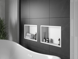 Mexen X-Wall-R nisplank met flens 45 x 30 cm, wit - 1920453010