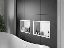 Mexen X-Wall-R półka wnękowa z kołnierzem 45 x 30 cm, biała - 1920453010