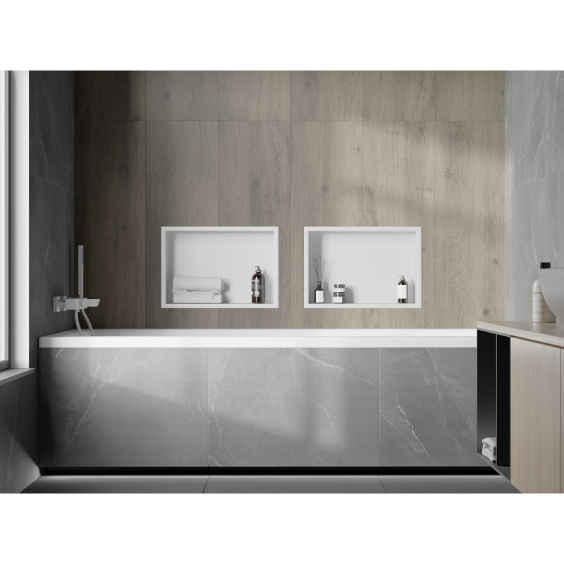 Mexen X-Wall-R estante empotrado con reborde 45 x 30 cm, blanco - 1920453010