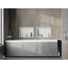 Mexen X-Wall-R Nischenregal mit Flansch 45 x 30 cm, weiß - 1920453010