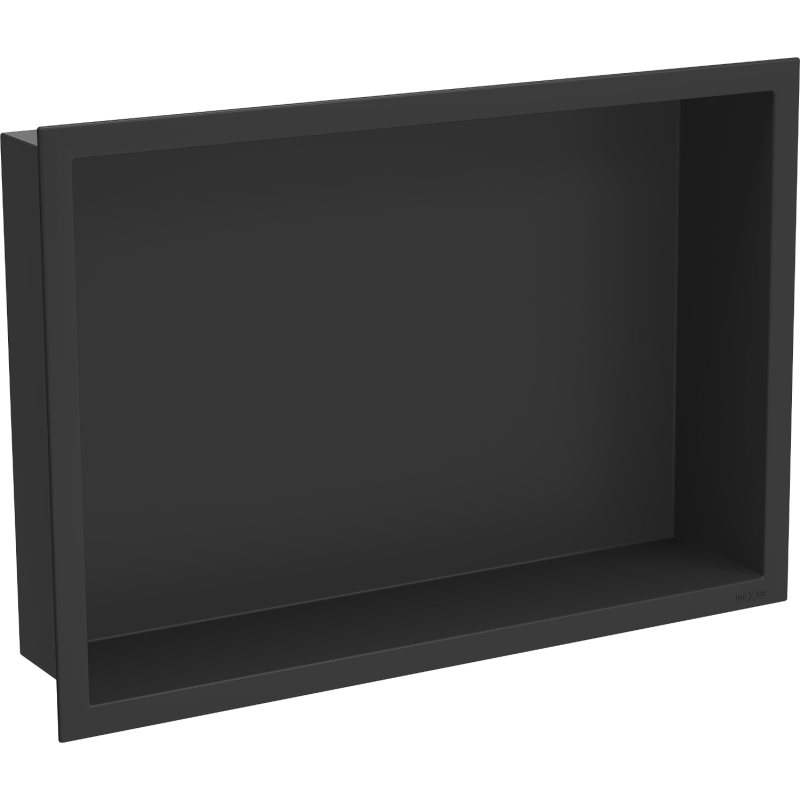 Mexen X-Wall-R Nischenregal mit Flansch 45 x 30 cm, schwarz - 1970453010