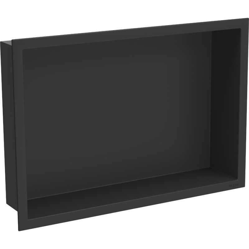 Mexen X-Wall-R repisa empotrada con collar 45 x 30 cm, negra - 1970453010