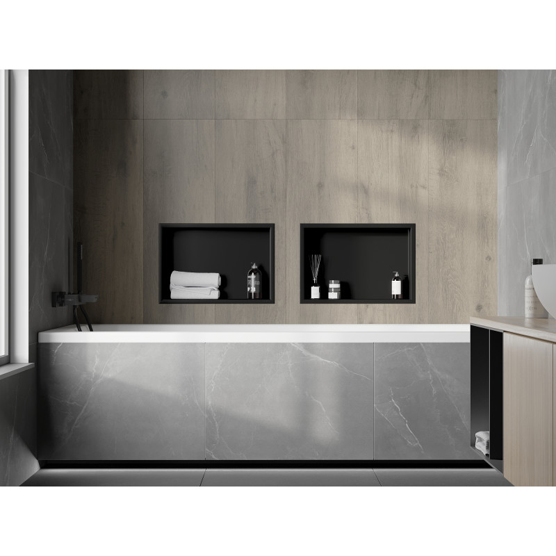Mexen X-Wall-R nisvak plank met kraag 45 x 30 cm, zwart - 1970453010