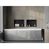 Mexen X-Wall-R Nischenregal mit Flansch 45 x 30 cm, schwarz - 1970453010