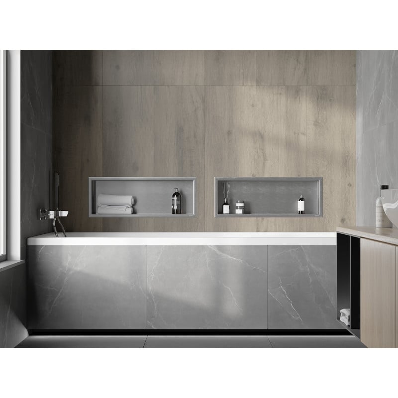 Mexen X-Wall-R estante empotrado con reborde 60 x 20 cm, inox - 1910602010