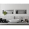 Mexen X-Wall-R nišna polica s prirubnicom 60 x 20 cm, inox - 1910602010