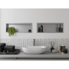 Mexen X-Wall-R recessed shelf with flange 60 x 20 cm, inox - 1910602010