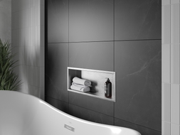 Mexen X-Wall-R recessed shelf with flange 60 x 20 cm, inox - 1910602010