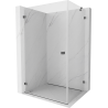 Mexen Lunar-B cabine de douche pivotante gauche 90 x 70 cm, transparent, gris canon brossé - 832-090-070-66-00-L