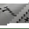 Mexen Mist H T Duschkabine schwenkbar links 100 x 100 cm, transparent, schwarz - 8A5T-100-100-70-00-L
